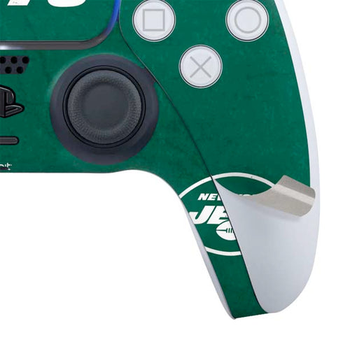 NFL New York Jets Distressed PS5 Controller Skin