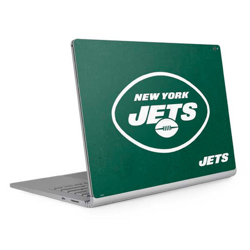 NFL New York Jets Distressed Surface Book 2 15in Skin