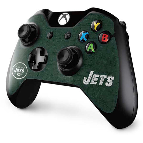 NFL New York Jets Distressed Xbox One Controller Skin