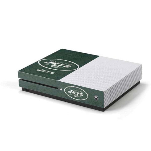 NFL New York Jets Distressed Xbox One S Console Skin