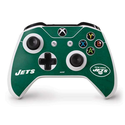 NFL New York Jets Distressed Xbox One S Controller Skin