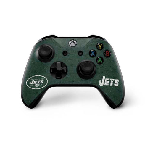 NFL New York Jets Distressed Xbox One X Bundle Skin