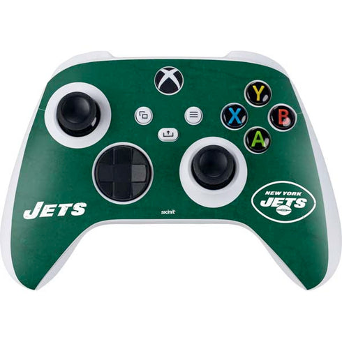 NFL New York Jets Distressed Xbox Series S Controller Skin