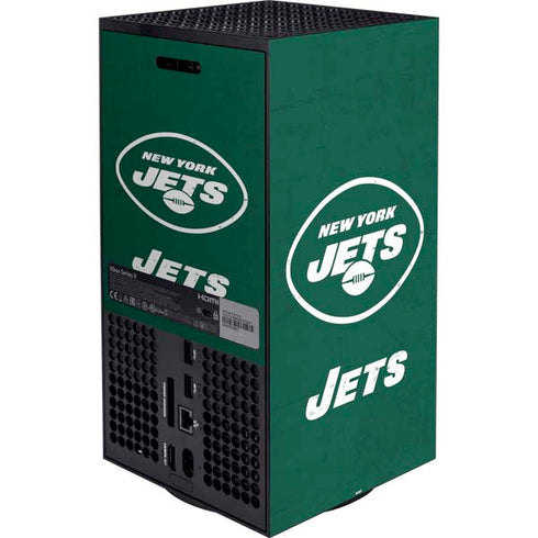 NFL New York Jets Distressed Xbox Series X Bundle Skin