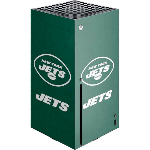 NFL New York Jets Distressed Xbox Series X Console Skin