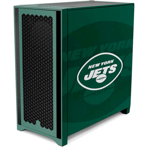 NFL New York Jets Double Vision Corsair 4000D Tempered Glass Mid-Tower ATX Case Skin