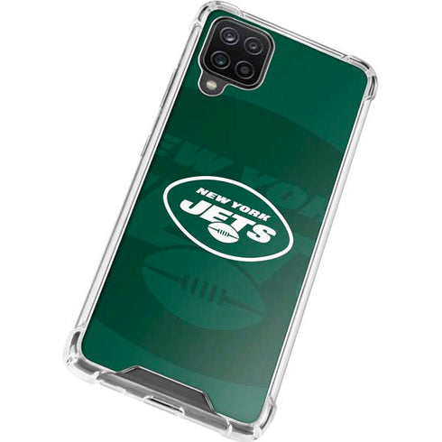NFL New York Jets Double Vision Galaxy A12 Clear Case