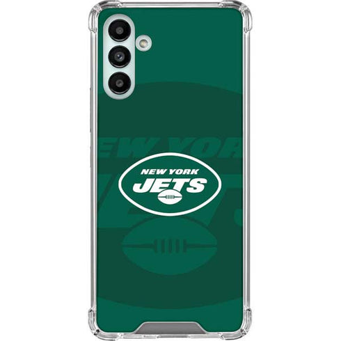 NFL New York Jets Double Vision Galaxy A13 5G Clear Case