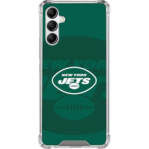 NFL New York Jets Double Vision Galaxy A14 5G Clear Case