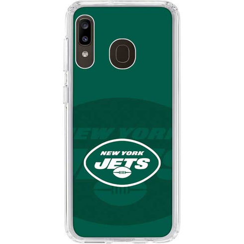 NFL New York Jets Double Vision Galaxy A20 Clear Case