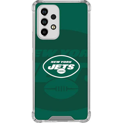 NFL New York Jets Double Vision Galaxy A33 5G Clear Case