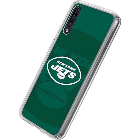 NFL New York Jets Double Vision Galaxy A50 Clear Case