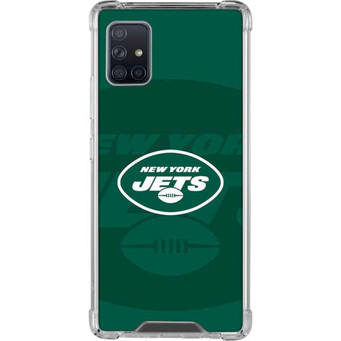 NFL New York Jets Double Vision Galaxy A51 5G Clear Case