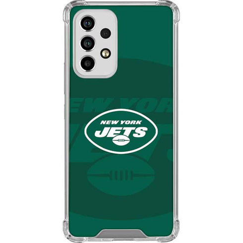 NFL New York Jets Double Vision Galaxy A53 5G Clear Case
