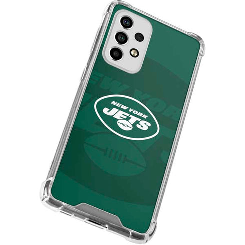 NFL New York Jets Double Vision Galaxy A53 5G Clear Case