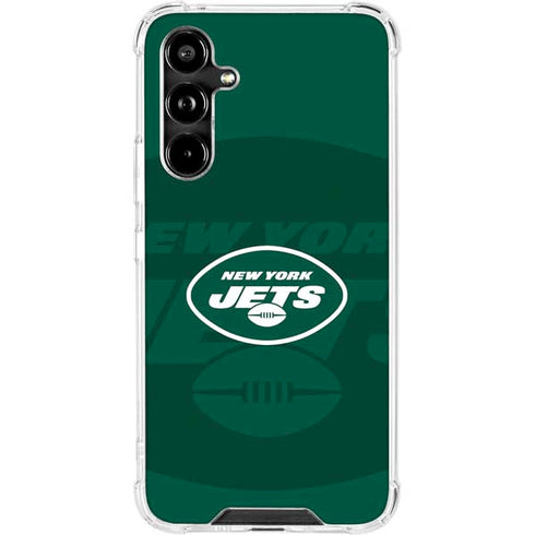 NFL New York Jets Double Vision Galaxy A54 5G Clear Case