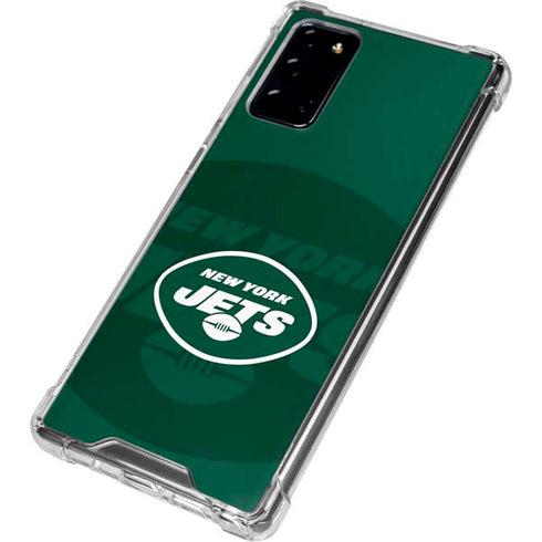 NFL New York Jets Double Vision Galaxy Note20 5G Clear Case
