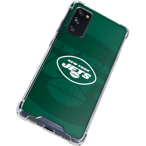 NFL New York Jets Double Vision Galaxy S20 FE Clear Case