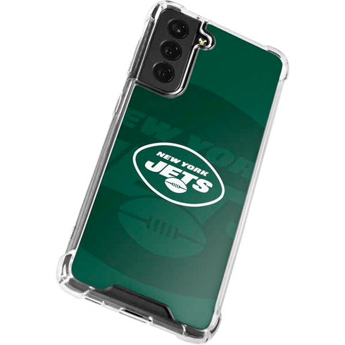 NFL New York Jets Double Vision Galaxy S21 FE Clear Case