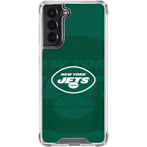 NFL New York Jets Double Vision Galaxy S22 Clear Case