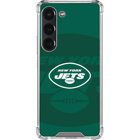NFL New York Jets Double Vision Galaxy S23 Clear Case