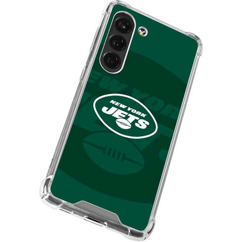 NFL New York Jets Double Vision Galaxy S23 Clear Case
