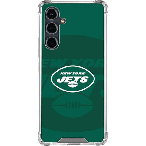 NFL New York Jets Double Vision Galaxy S23 FE Clear Case
