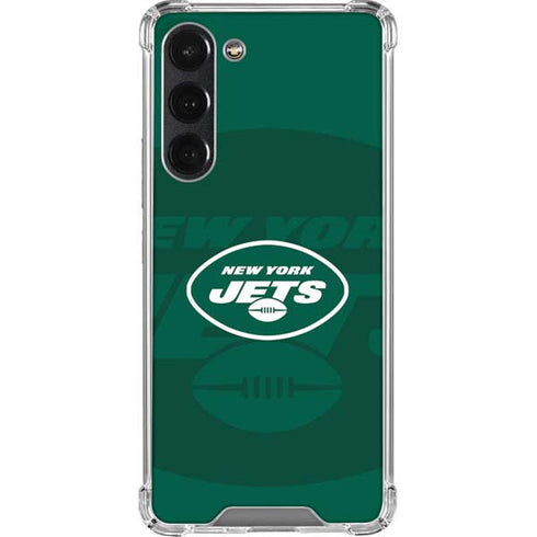 NFL New York Jets Double Vision Galaxy S23 Plus Clear Case