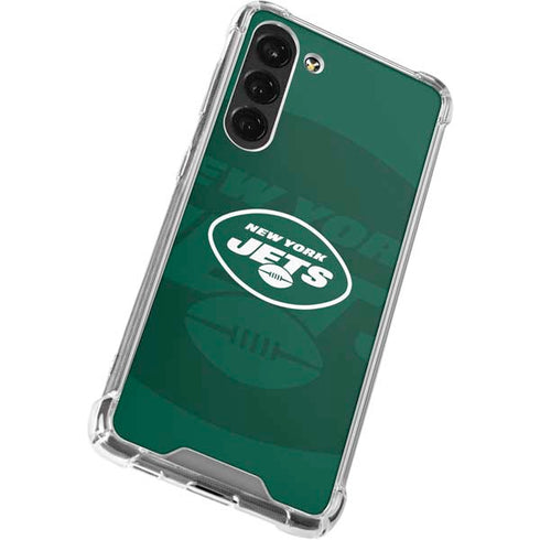 NFL New York Jets Double Vision Galaxy S23 Plus Clear Case