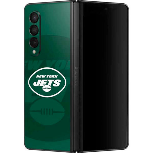 NFL New York Jets Double Vision Galaxy Z Fold3 5G Skin