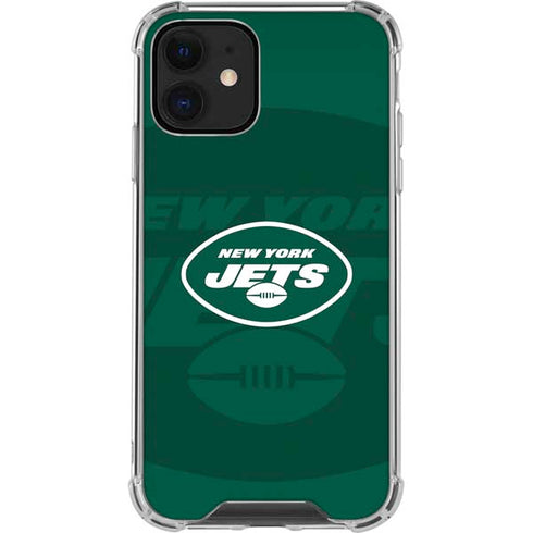 NFL New York Jets Double Vision iPhone 12 Mini Clear Case