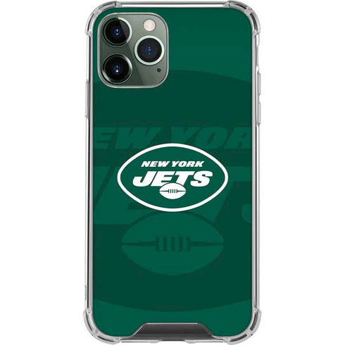 NFL New York Jets Double Vision iPhone 12 Pro Clear Case