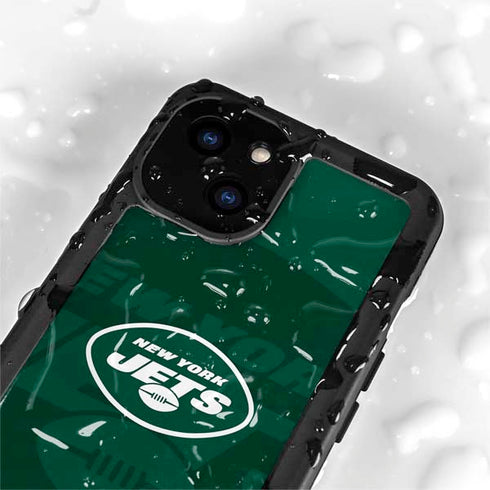 NFL New York Jets Double Vision iPhone 13 Mini Waterproof Case