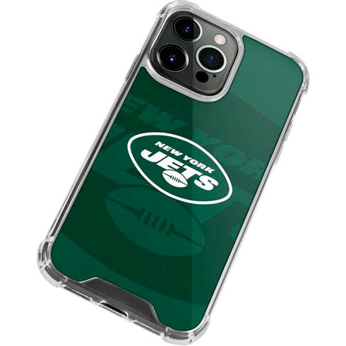 NFL New York Jets Double Vision iPhone 13 Pro Clear Case