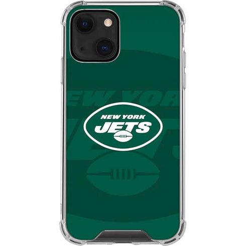 NFL New York Jets Double Vision iPhone 15 Plus Clear Case