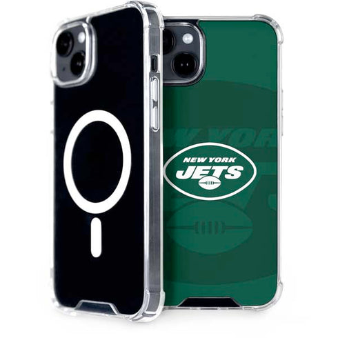 NFL New York Jets Double Vision iPhone 14 Plus MagSafe Case