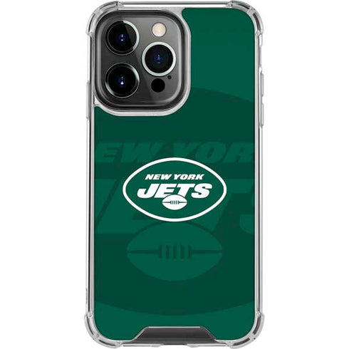 NFL New York Jets Double Vision iPhone 15 Pro Clear Case