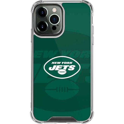 NFL New York Jets Double Vision iPhone 14 Pro Max Clear Case