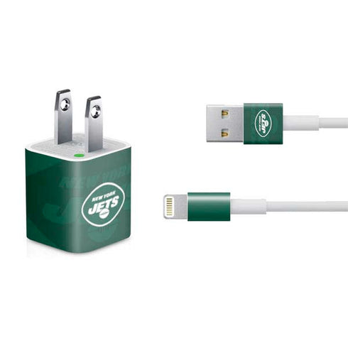 NFL New York Jets Double Vision iPhone Charger (5W USB) Skin