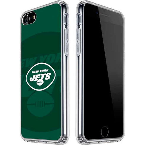 NFL New York Jets Double Vision iPhone SE (2nd & 3rd Gen) Clear Case