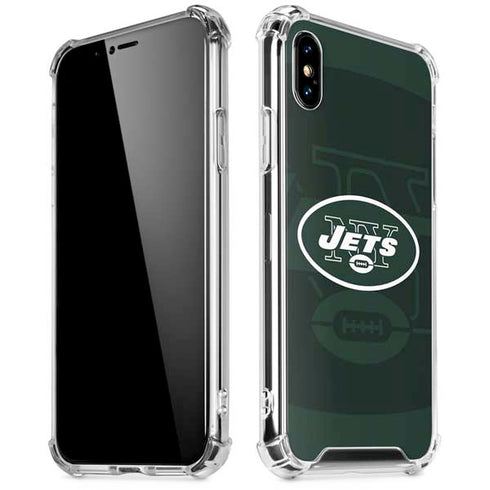 NFL New York Jets Double Vision iPhone X/XS Clear Case