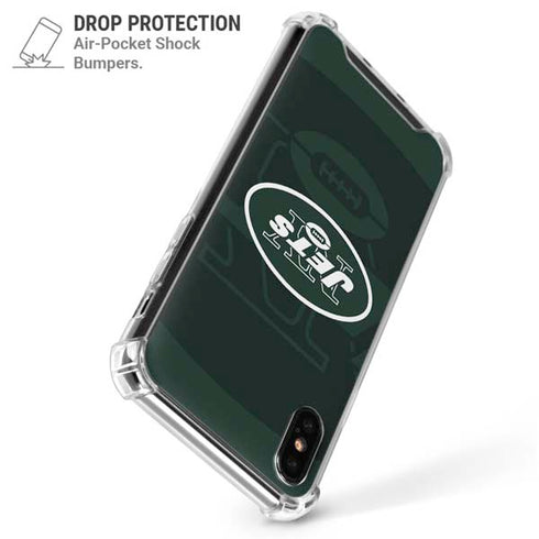 NFL New York Jets Double Vision iPhone X/XS Clear Case