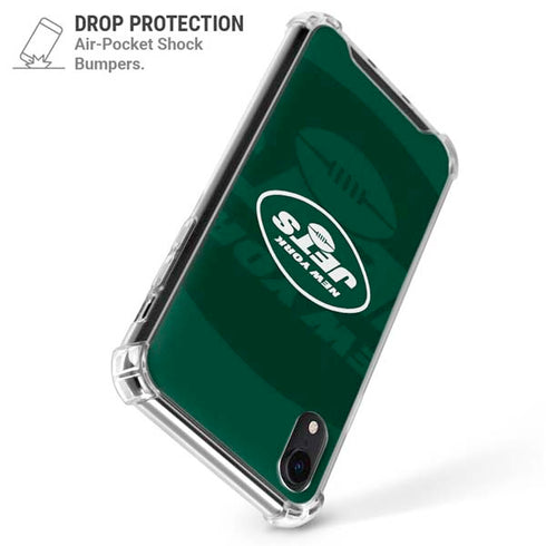 NFL New York Jets Double Vision iPhone XR Clear Case