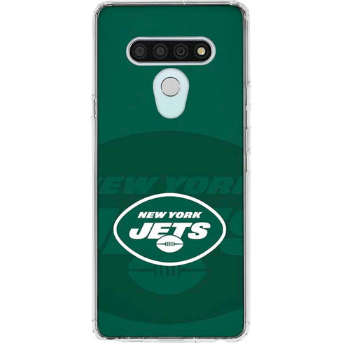 NFL New York Jets Double Vision LG Stylo 6 Clear Case