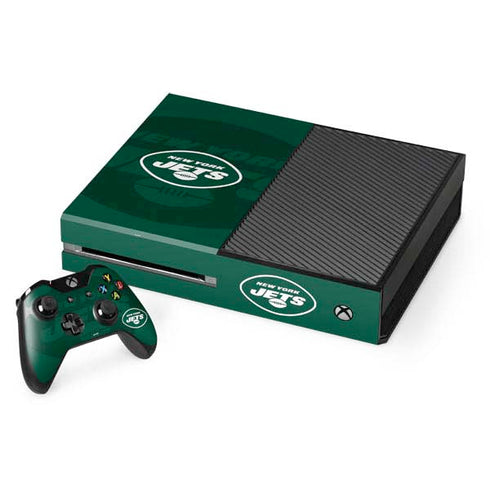 NFL New York Jets Double Vision Xbox One Console and Controller Bundle Skin