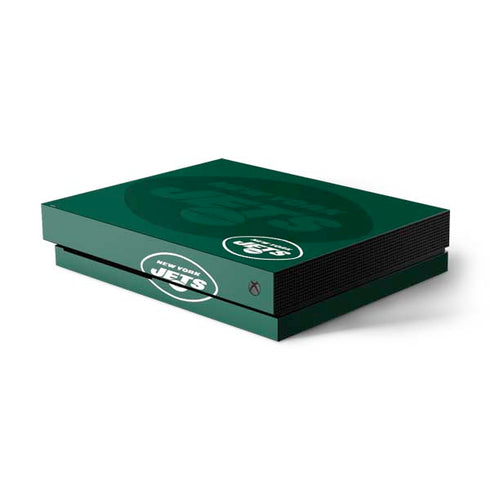 NFL New York Jets Double Vision Xbox One X Console Skin
