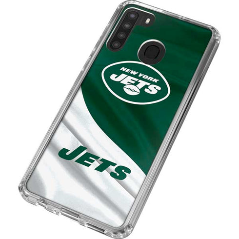 NFL New York Jets Galaxy A21 Clear Case