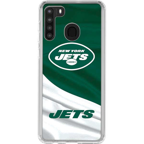 NFL New York Jets Galaxy A21 Clear Case