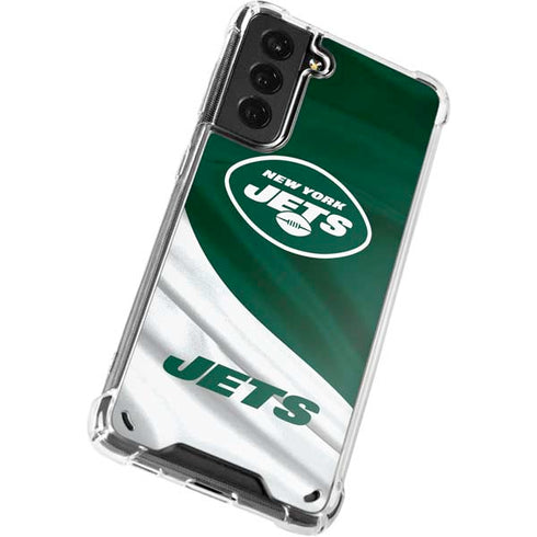 NFL New York Jets Galaxy S21 Plus 5G Clear Case