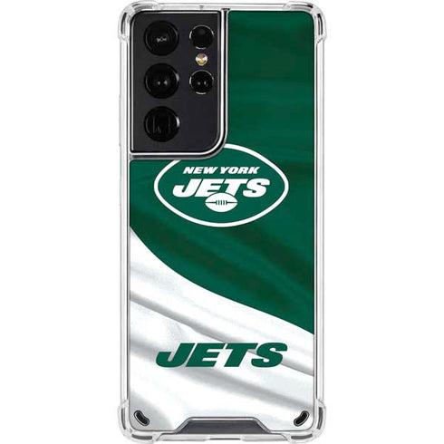 NFL New York Jets Galaxy S21 Ultra 5G Clear Case